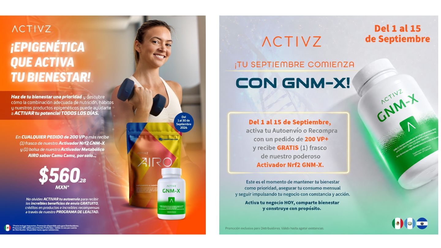 Promociones ACTIVZ septiembre 2026 en California, productos y kits