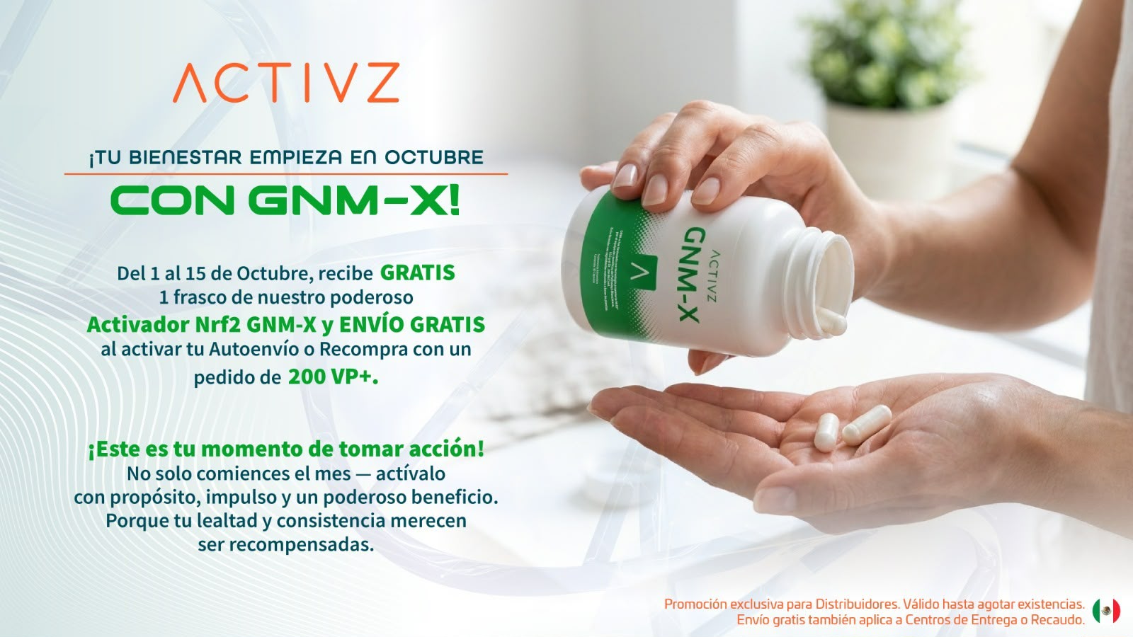 Promoción ACTIVZ México del 1 al 15 de octubre 2026